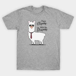 Papa Llama With No Drama T-Shirt